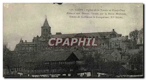 Cartes postales Caen Eglise de la Trinite et Hotel Dieu Abbaye aux Dames