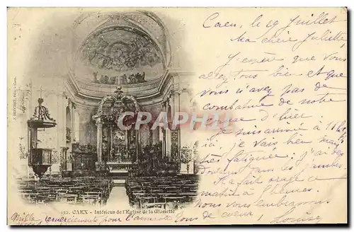 Cartes postales Caen Interieur de l Eglise de la Gloriette