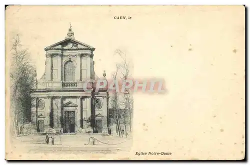 Cartes postales Caen Eglise Notre Dame