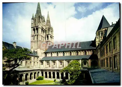 Moderne Karte Caen L Abbaye aux Hommes