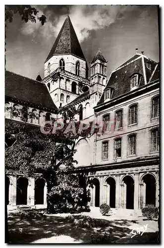 Moderne Karte Caen Eglise Abbatiale Saint Etienne Tour Lanterne vue du cloitre de l Abbaye aux Hommes