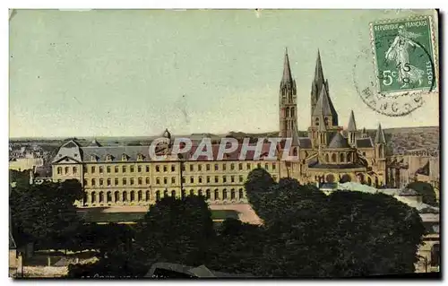 Cartes postales Caen L Abside et les Tours de Saint Etienne