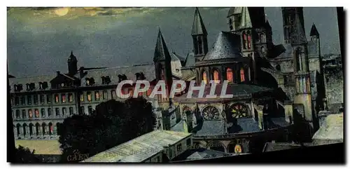 Cartes postales Caen L Abside et les Tours de Saint Etienne