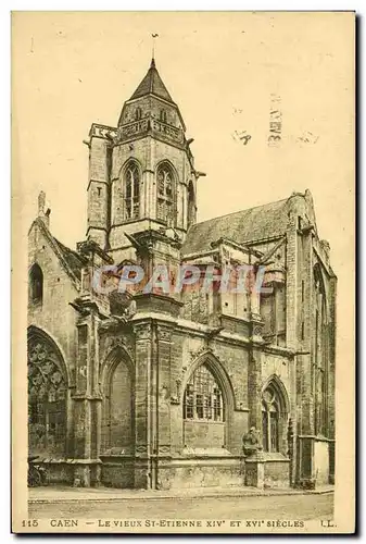 Cartes postales Caen Le vieux St Etienne