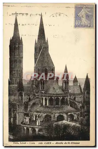 Cartes postales Caen Abside St Etienne