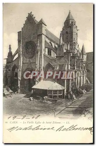 Ansichtskarte AK Caen La vieille eglise de Saint Etienne