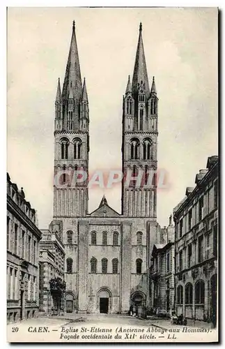 Cartes postales Caen L Abbaye Aux Hommes Eglise St Etienne