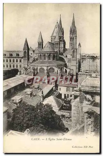 Ansichtskarte AK Caen Eglise Saint Etienne Abbaye aux hommes Facade Ouest