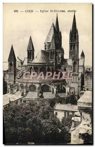 Cartes postales Caen Abbaye aux Hommes Abside