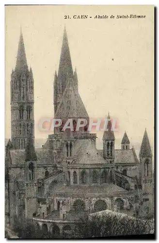 Cartes postales Caen Abside de St Etienne