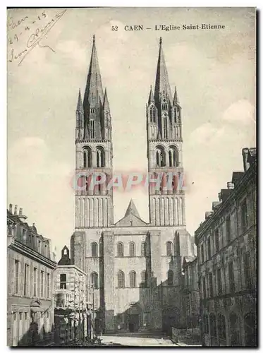 Cartes postales Caen Eglise St Etienne