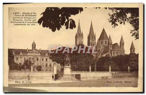 Cartes postales Caen Abside et les Tour de St Etienne