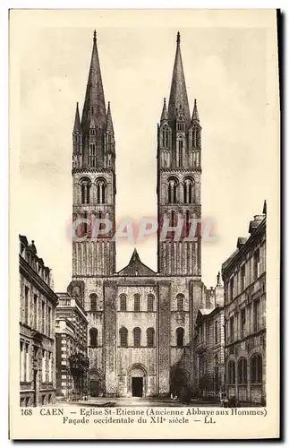 Ansichtskarte AK Caen Eglise Saint Etienne Ancienne abbaye aux hommes Facade occidentale