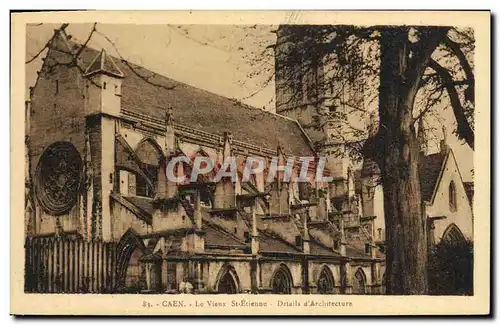 Ansichtskarte AK Caen Abside et les Tours de St Etienne