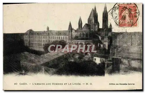 Ansichtskarte AK Caen Abbaye aux Hommes et le lycee