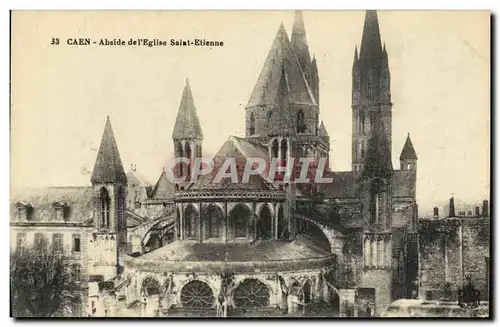 Ansichtskarte AK Caen Abside de L Eglise Saint Etienne