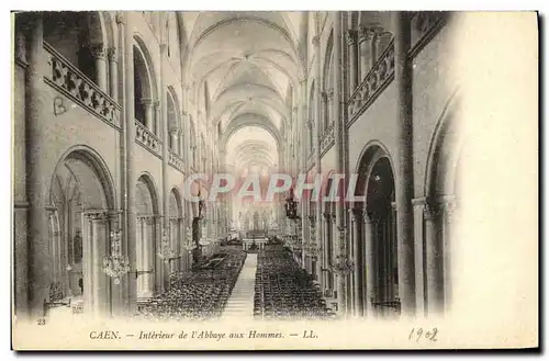 Cartes postales Caen Interieur de l Abbaye Vue aux Hommes