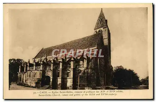 Cartes postales Caen Ancienne Eglise Saint Gilles