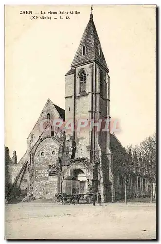 Ansichtskarte AK Caen Le Vieux Saint Gilles Eglise