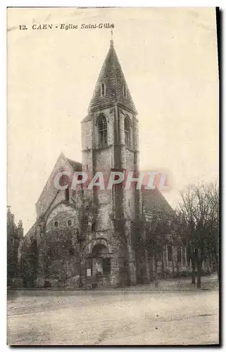 Ansichtskarte AK Caen Le Vieux Saint Gilles Eglise