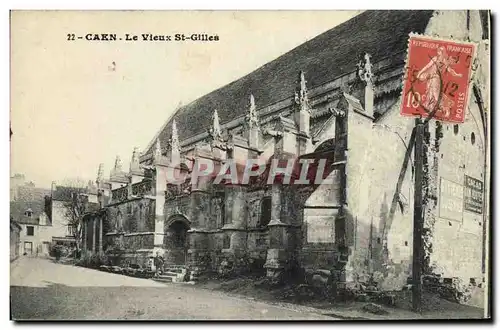 Cartes postales Caen Le Vieux Saint Gilles