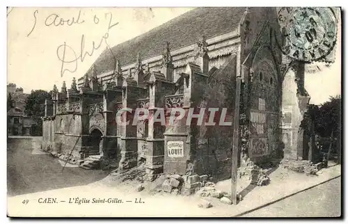 Ansichtskarte AK Caen L Eglise Saint Gilles