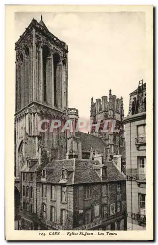 Cartes postales Caen Eglise Saint Jean Les Tours