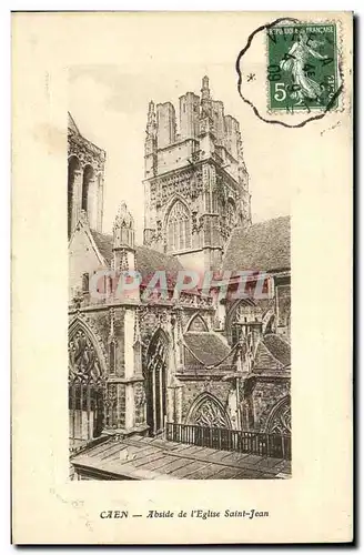 Ansichtskarte AK Caen Abside L Eglise Saint Jean