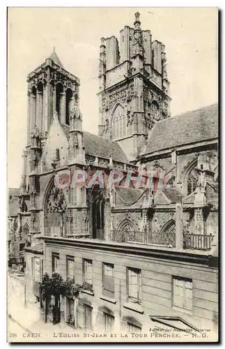 Ansichtskarte AK Caen Abside L Eglise Saint Jean Les Tours