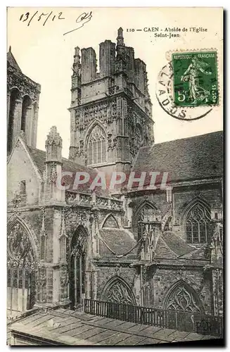 Ansichtskarte AK Caen Abside L Eglise Saint Jean