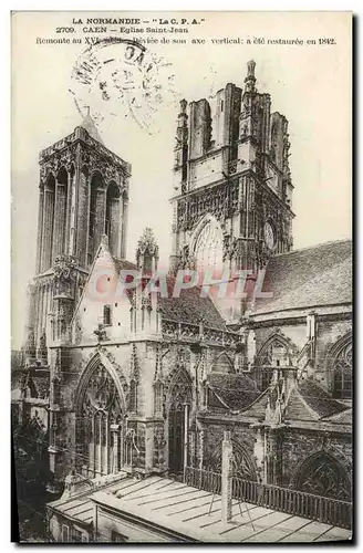 Ansichtskarte AK Caen L Eglise Saint Jean La Tour