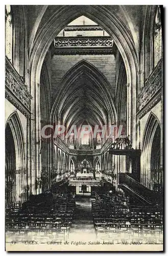 Cartes postales Caen Choeur de L Eglise Saint Jean