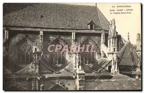 Ansichtskarte AK Caen Abside L Eglise Saint Jean