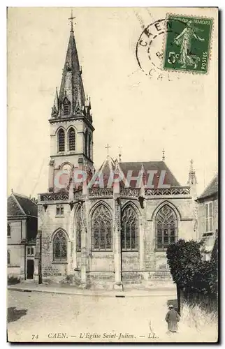 Cartes postales Caen L Eglise Saint Julien