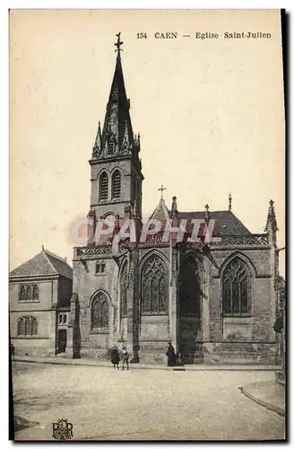 Ansichtskarte AK Caen L Eglise Saint Julien