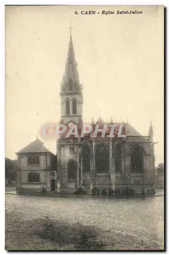 Ansichtskarte AK Caen L Eglise Saint Julien