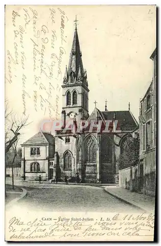 Ansichtskarte AK Caen L Eglise Saint Julien