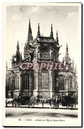 Cartes postales Caen Abside de L Eglise St Pierre