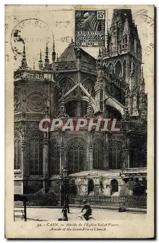 Cartes postales Caen Abside de L Eglise St Pierre