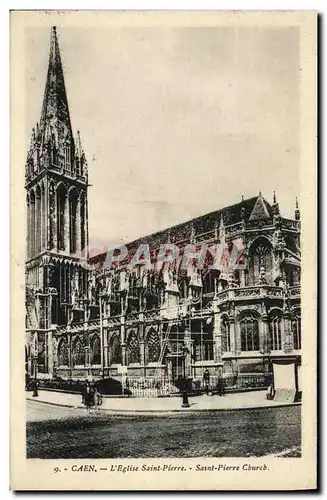 Cartes postales Caen Abside De L Eglise Saint Pierre