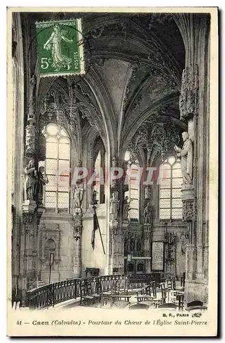 Cartes postales Caen Eglise Saint Pierre Pourtour du Choeur