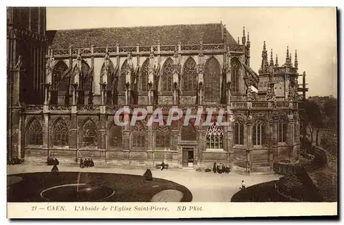 Cartes postales Caen Eglise Saint Pierre L Abside