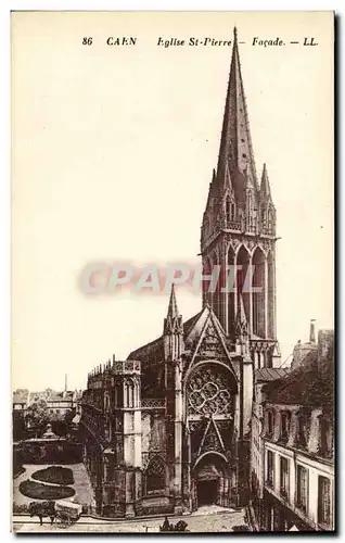 Cartes postales Caen Eglise Saint Pierre Facade