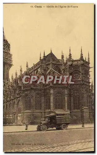 Cartes postales Caen Abside de l eglise Saint Pierre