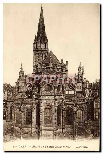 Cartes postales Caen Abside de l Eglise Saint Pierre