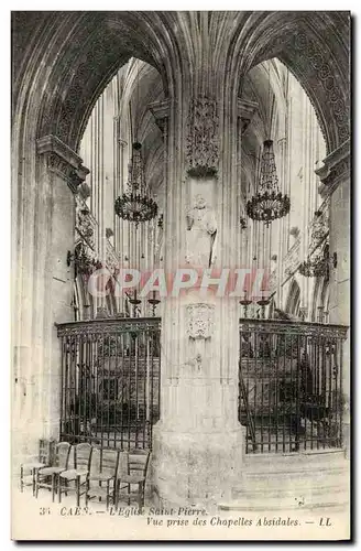 Ansichtskarte AK Caen Eglise Saint Pierre Vue prise des chapelles absidiales