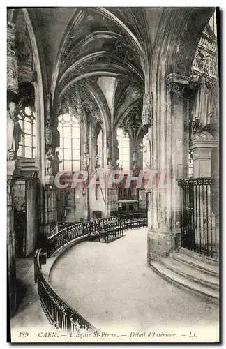 Ansichtskarte AK Caen Eglise Saint Pierre Detail d Interieur