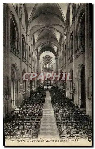 Cartes postales Caen Eglise Saint Interieur de l abbaye aux hommes