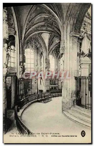 Ansichtskarte AK Caen Eglise Saint Pierre Detail D Interieur