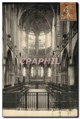 Cartes postales Caen Eglise Saint Pierre Le choeur